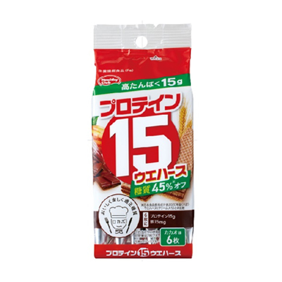 他サイト： プロテイン15ウエハース カカオ味 6枚入 4902621005289の商品画像