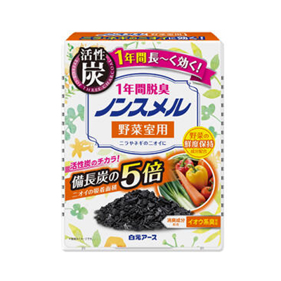 他サイト： ノンスメル 1年間脱臭 野菜室用 置き型 20g 4902407013163の商品画像