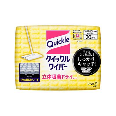 他サイト： クイックルワイパー 立体吸着ドライシート 20枚入り 4901301281982の商品画像
