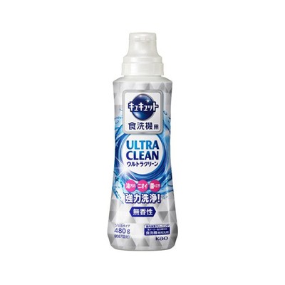 他サイト： キュキュット 食洗機用洗剤 ウルトラクリーン  無香性 本体 480g 4901301406514の商品画像