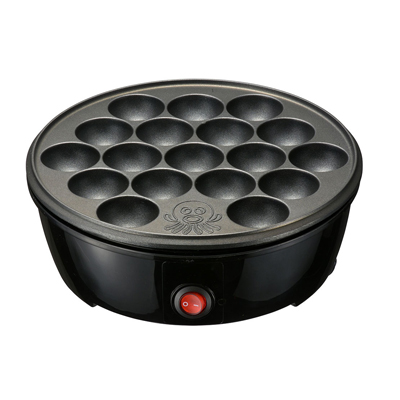 他サイト： たこやきプレート(18個焼き/650W/ブラック)※お取り寄せ品 4971275832916の商品画像