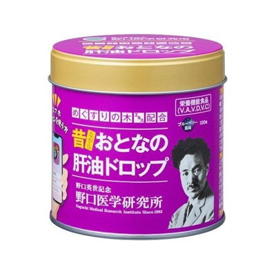 他サイト： 野口医学研究所 おとなの肝油ドロップ ブルーベリープラス 100粒 4562193142210の商品画像