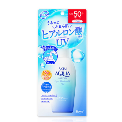 他サイト： ロート製薬 スキンアクア 50+ スーパーモイスチャージェル ポンプ 140g 4987241190867の商品画像
