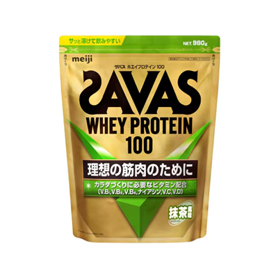 他サイト： ザバス ホエイプロテイン100 抹茶風味 980g  4902777303505の商品画像