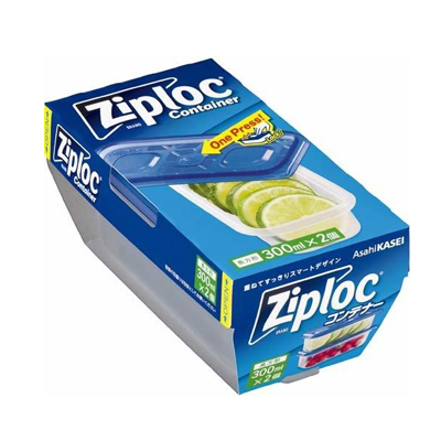 他サイト： ジップロックコンテナー長方形 300ml 2個入 4901670111934の商品画像