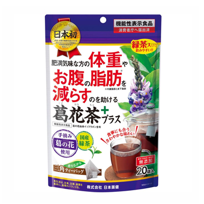 他サイト： 日本薬健 葛花茶 くずはなちゃ  1.7g×20包入 4573142070249の商品画像