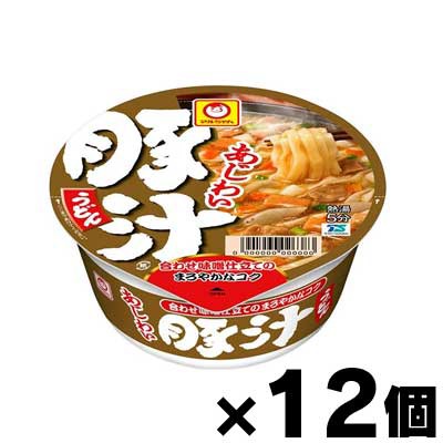 他サイト： 東洋水産 マルちゃん あじわい豚汁うどん 109g×12個 4901990369305*12の商品画像