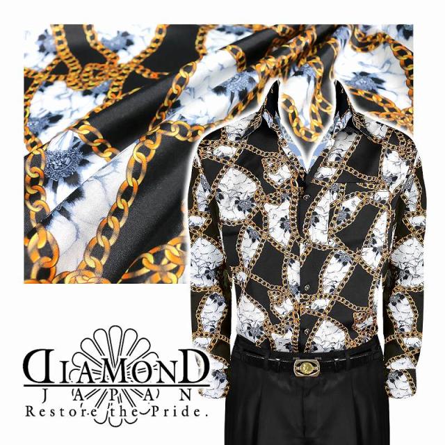 ドレスシャツ メンズ ヤクザ オラオラ系 ファッション 服 Yシャツ 柄