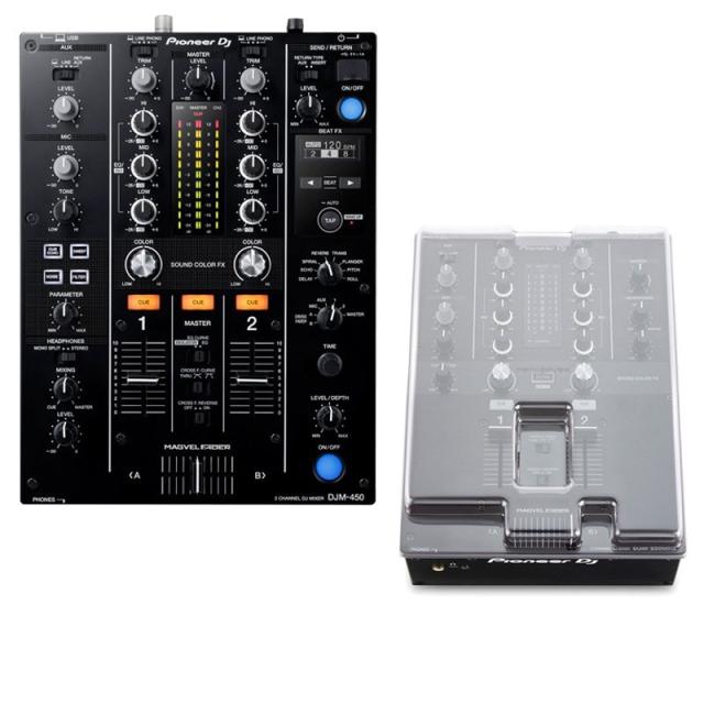 他サイト： Pioneer DJ DJM450 + DECKSAEVR製 本体保護カバーSET 【rekordbox対応 2ch DJミキサの商品画像