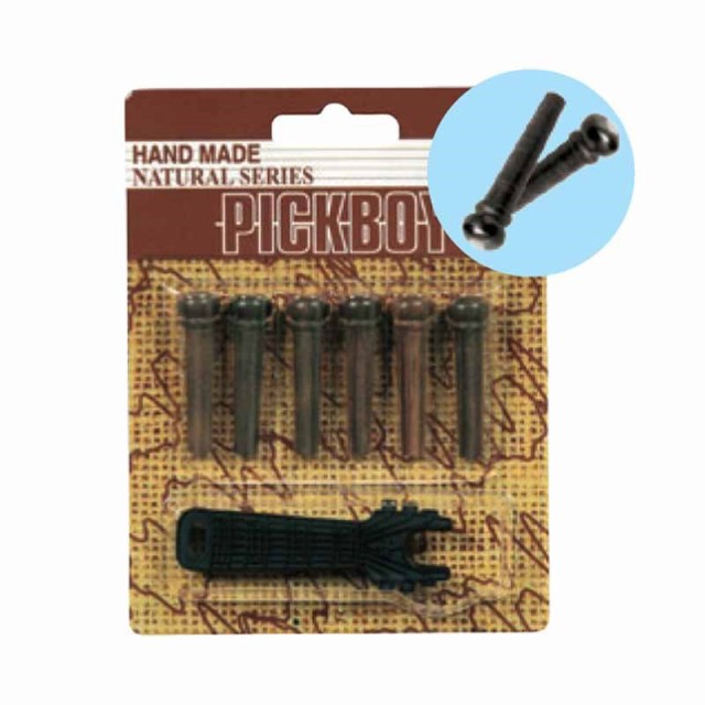 他サイト： PICK BOY BP-150RW(ローズウッド)【アコースティックギター用ブリッジピン】の商品画像