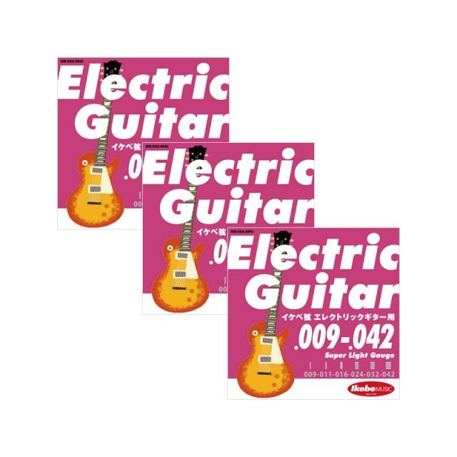 他サイト： Ikebe Original Electric Guitar Strings イケベ弦 エレキギター用 009-042 [Supの商品画像
