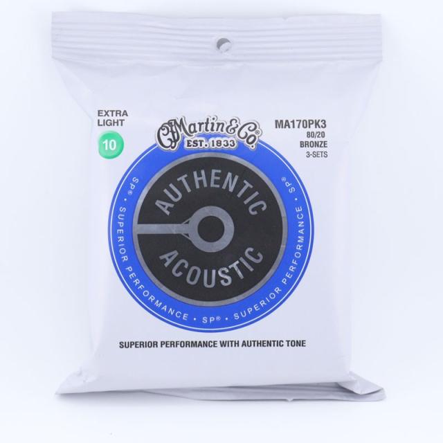 他サイト： MARTIN Authentic Acoustic SP 80/20 Bronze 3Pack MA170PK3 [Extra の商品画像