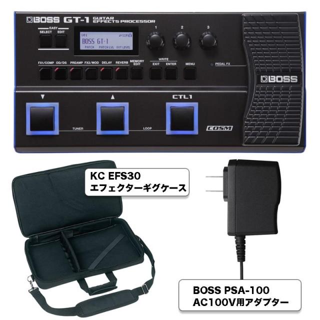 他サイト： BOSS 【軽音・ビギナー応援セット】 GT-1 ケース・純正アダプターセット!の商品画像