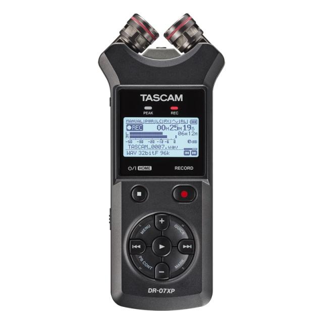 他サイト： TASCAM DR-07XP(可動式マイク搭載32ビットフロート録音対応ステレオポータブルレコーダー)(ハンディーレコーダー・Uの商品画像
