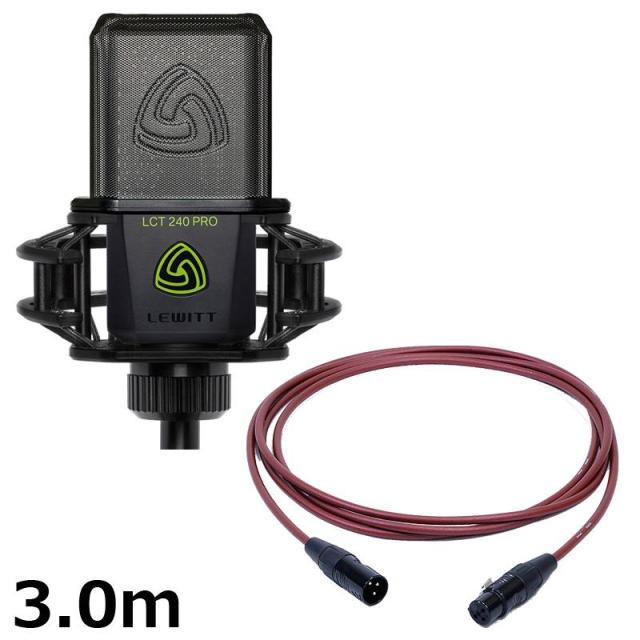 他サイト： LEWITT LCT 240 PRO Vocal Set 【PASSGO REDマイクケーブルセット(XLR-XLR)3.0m】の商品画像