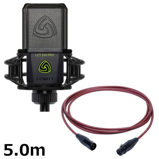 他サイト： LEWITT LCT 240 PRO Vocal Set 【PASSGO REDマイクケーブルセット(XLR-XLR)5.0m】の商品画像