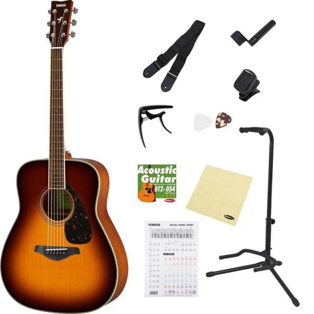 他サイト： YAMAHA 【ビギナーさん応援!お得なアクセサリー10点セット付き!】FG820 (Brown Sunburst)  ヤマハの商品画像