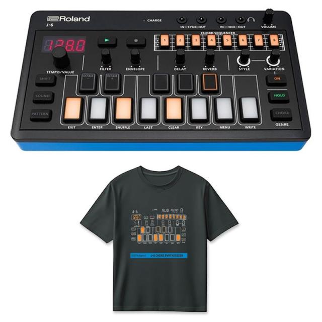 他サイト： Roland (Tシャツセット)J-6 CHORD SYNTHESIZER (AIRA Compact) & J-6 T-Shiの商品画像