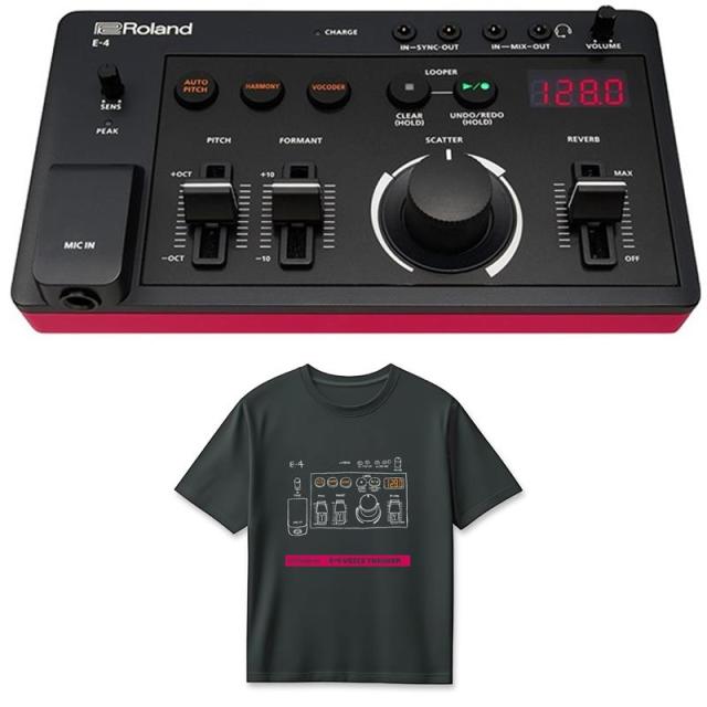 他サイト： Roland (Tシャツセット)E-4 VOICE TWEAKER(AIRA Compact) & E-4 T-Shirts Dの商品画像