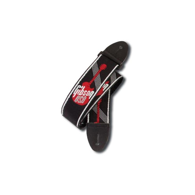 他サイト： Gibson 【激得GWセール】 Woven Style 2 Strap w/  Logo - Red [ASGG-600]の商品画像