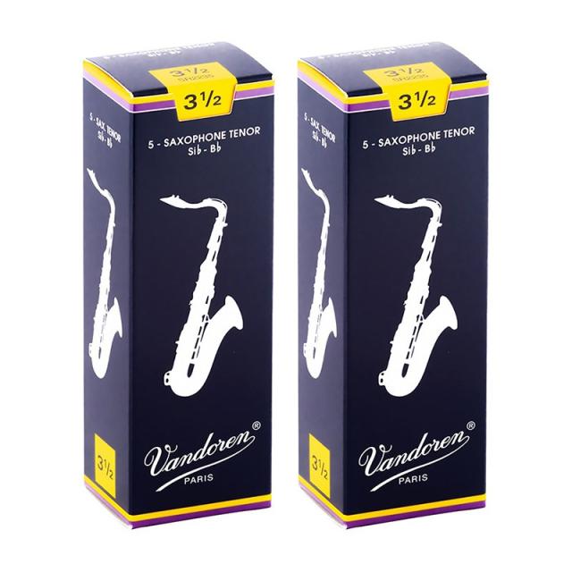他サイト： VANDOREN 【2個セット】《硬さ:3-1/2》テナーサックス用リード バンドレン Traditional (青箱)の商品画像