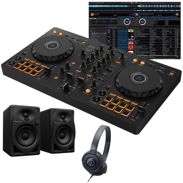 他サイト： Pioneer DJ DDJ-FLX4 + ヘッドホン + DM-40D スピーカーセット 【Power DJ’sオリジナル Dの商品画像