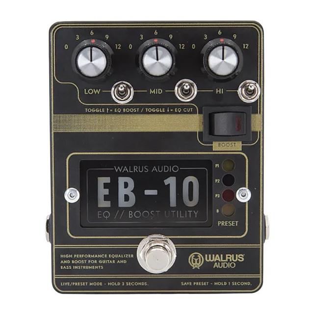他サイト： WALRUS AUDIO EB-10 PREAMP//EQ//BOOST [Matte Black] WAL-EB10 #B(ウの商品画像