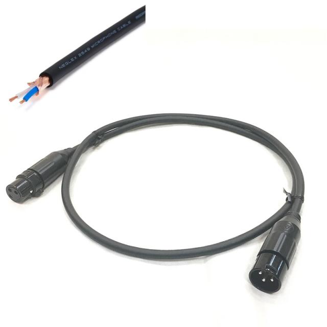 他サイト： MOGAMI 2549 XLR 黒/1.5m【assy by oyaide・XLR(F)-XLR(M)】【お取り寄せ商品・受注生の商品画像
