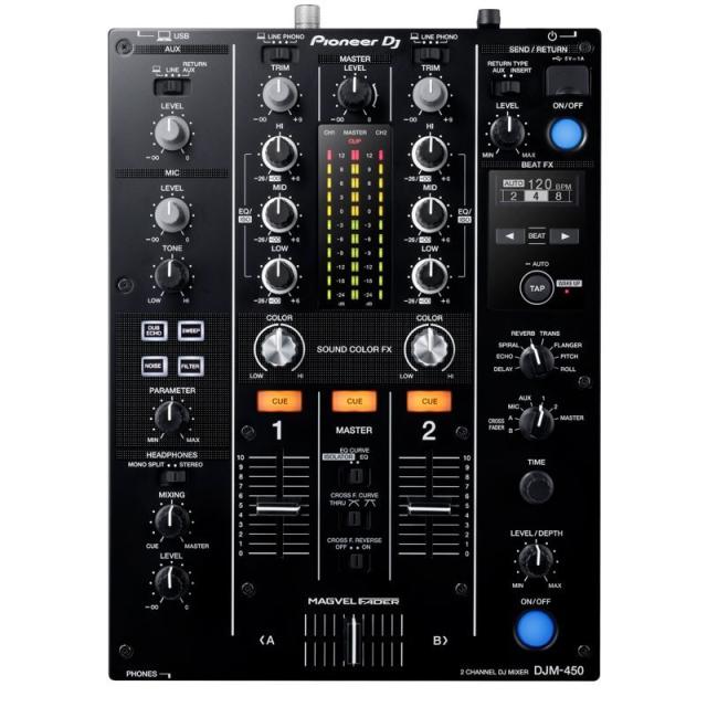 他サイト： Pioneer DJ DJM-450 【rekordbox対応 2ch DJミキサー】の商品画像