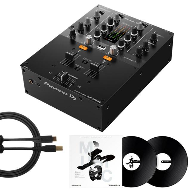 他サイト： Pioneer DJ DJM-250MK2 + コントロールヴァイナルRB-VD2-K + UDG製 USBタイプC-Bケーブルの商品画像