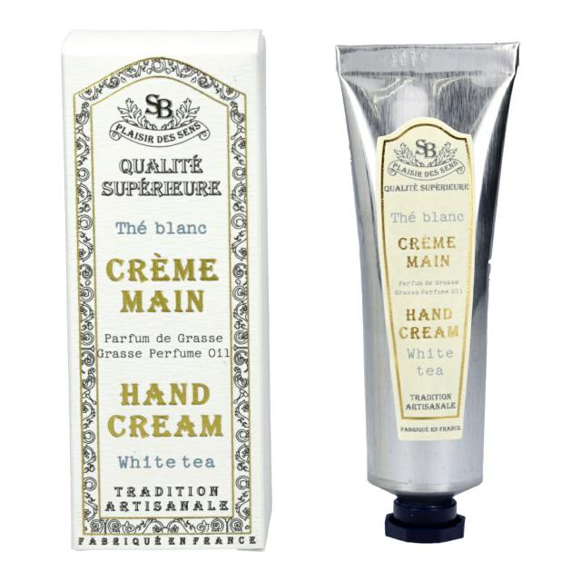 他サイト： senteur et beaute フレンチクラシックシリーズ ハンドクリームs    ホワイトティー ハンドクリーム シアバタの商品画像