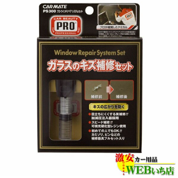 他サイト： CARMATE カーメイト PS300 プロ・ウインドリペアシステムセットの商品画像