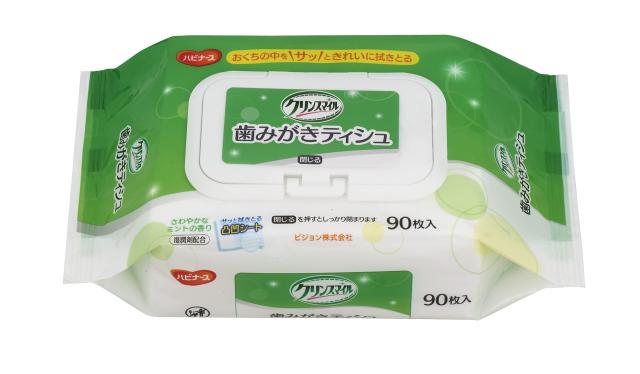 他サイト： ピジョン ハビナース 歯みがきティッシュ 90枚入り(4902508112307)の商品画像