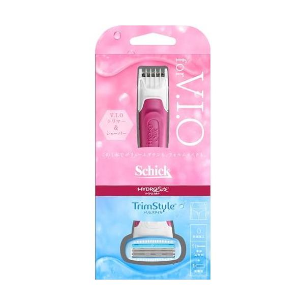 他サイト： シック ハイドロシルクトリムスタイルホルダー(替刃1コ付)/ ハイドロシルク カミソリ 女性(4891228300807)の商品画像