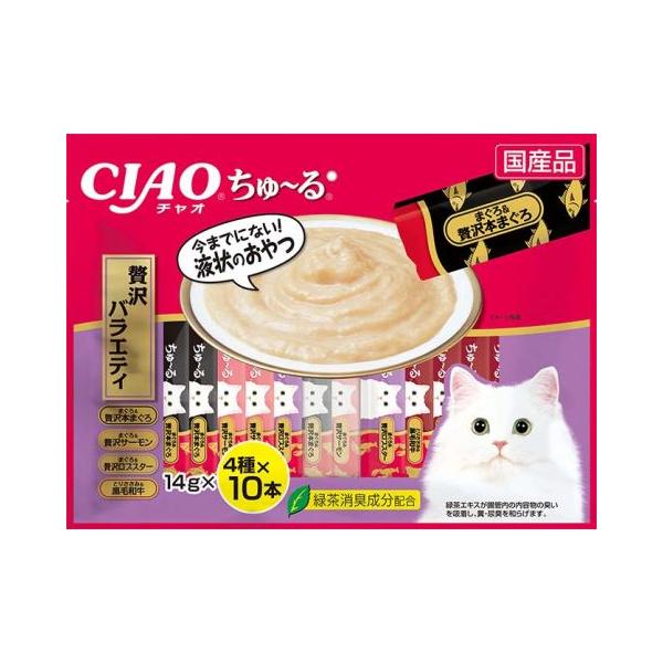 他サイト： チャオ ちゅーる 贅沢バラエティ14g 40本入/ペット えさ(4901133719202)の商品画像