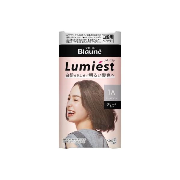 他サイト： 花王 ブローネ ルミエストヘアカラー クリーム 1Aクールアッシュ 1セット /ブローネ 白髪染め ヘアカラー(49013013の商品画像