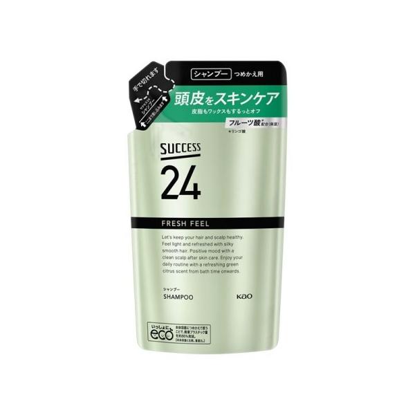 他サイト： サクセス24 フレッシュフィールシャンプー つめかえ用 320ml/メンズケア 髪(4901301439741)の商品画像