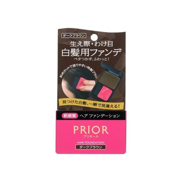 他サイト： 資生堂 プリオールヘア ヘア ファンデーション ダークブラウン 3.6g/ プリオールヘア 部分用ヘアカラー(490187206の商品画像