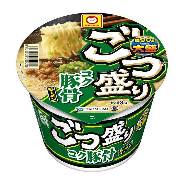 他サイト： マルちゃん ごつ盛りコク豚骨ラーメン115g×12個セット/ マルちゃん ごつ盛り カップラーメン(4901990325561)の商品画像
