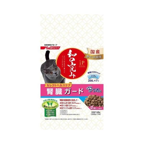 他サイト： JPスタイル 和の究み猫用セレクトヘルスケア腎臓ガードかつお味 1.4kg /ジェーピースタイル キャットフード ドライ(490の商品画像