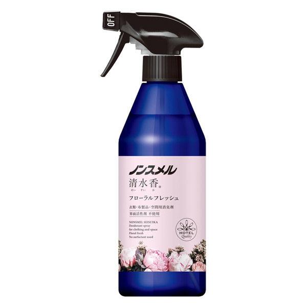 他サイト： 白元アース ノンスメル 清水香 フローラルフレッシュの香り 本体 400mL/消臭スプレー(4902407013965)の商品画像