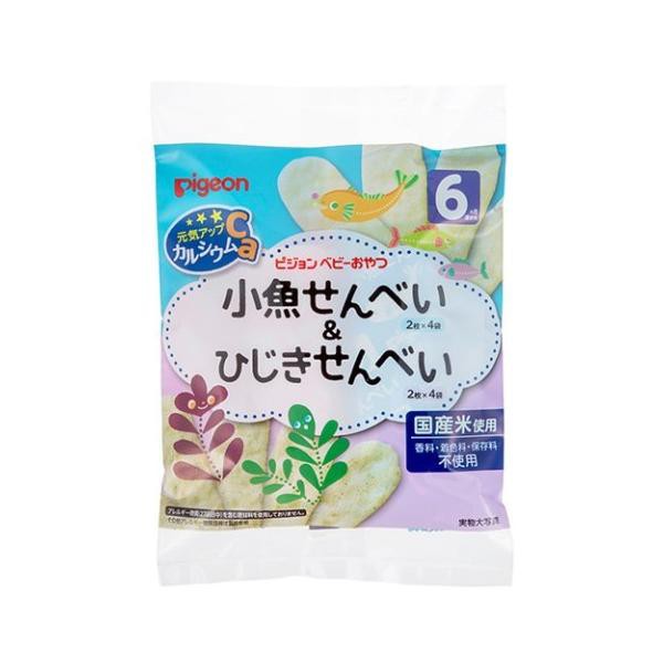他サイト： ピジョン 元気アップCa 小魚せんべい&ひじきせんべい/ ピジョン ベビーフード おやつ(4902508133739)の商品画像