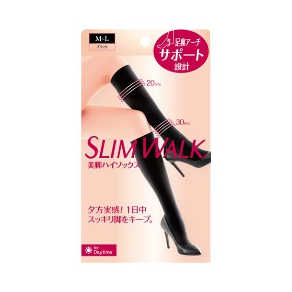 他サイト： スリムウォーク 美脚ハイソックス M−L(1足) /スリムウォーク 着圧ソックス(4902522676731)の商品画像