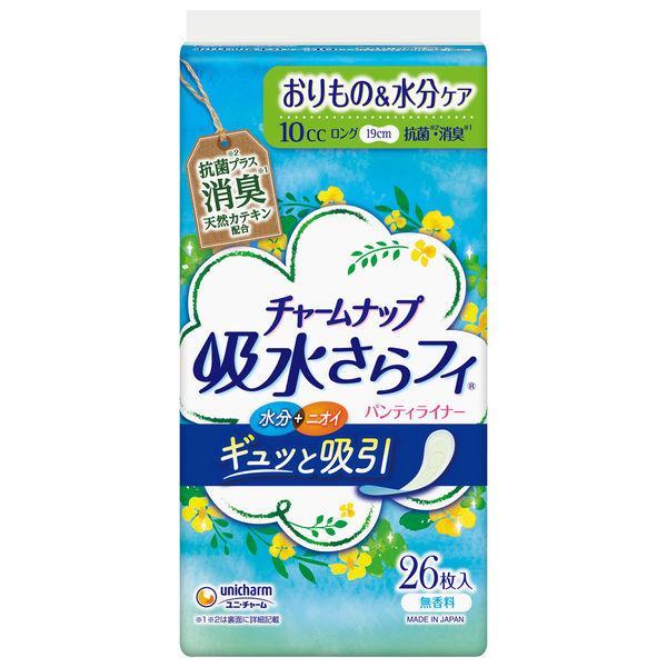 他サイト： チャ−ムナップ 吸水さらフィロングパンティライナー消臭26枚/ チャ−ムナップ 尿もれ用シート・パッド(490311156976の商品画像