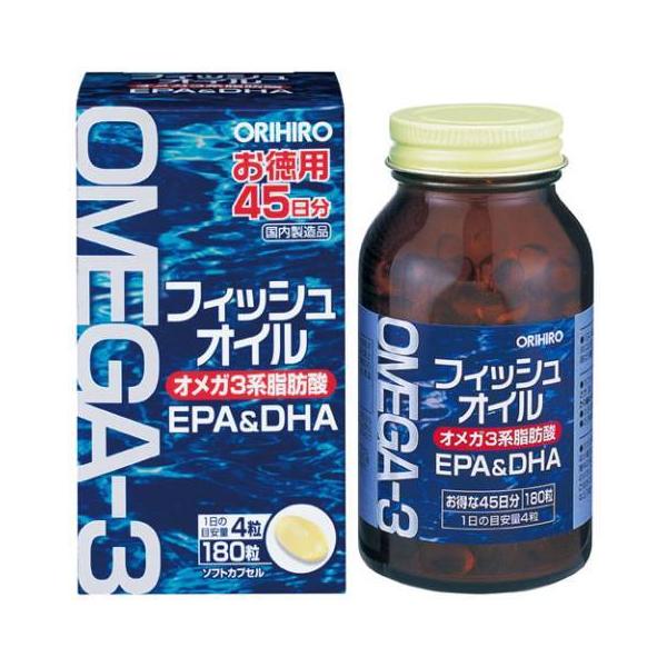 他サイト： オリヒロ フィッシュオイル EPA&DHA 180粒 /EPA DHA サプリメント(4971493105779)の商品画像