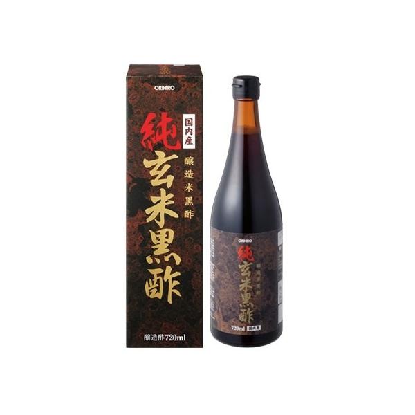 他サイト： オリヒロ 純玄米黒酢 720ml/ 純玄米黒酢(4971493300525)の商品画像