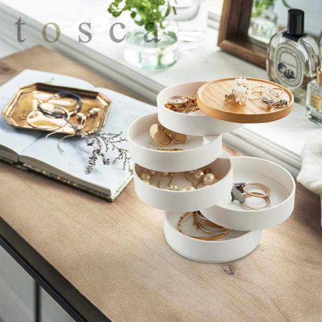 他サイト： 【山崎実業】蓋付きアクセサリートレー5段 トスカ tosca // YAMAZAKI 山実  モノトーン 雑貨  人気の商品画像