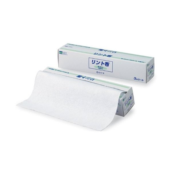 他サイト： リント布/幅30cm×3mロール 片面ネル(白十字)14070の商品画像