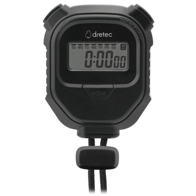 他サイト： ドリテック ストップウォッチ 「ラグレ」 SW-126 BK ブラック(ポスト投函配送 ネコポス)JANコード 45361170の商品画像