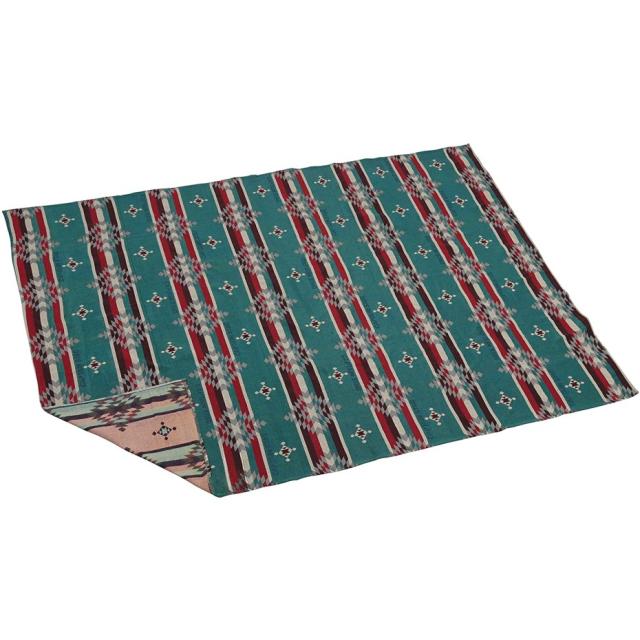 他サイト： キャプテンスタッグ UP-2587 CS ネイティブ ラグ1820 ブルー (180×200cm) JANコード 4560464の商品画像